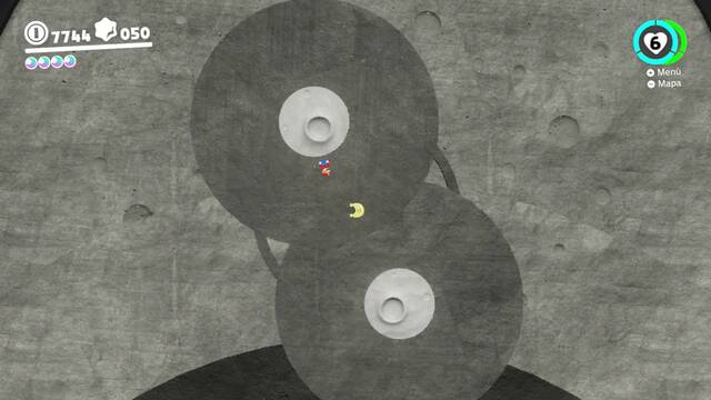 Super Mario Odyssey - Reino Luna - Energilunas 36 y 35 - Energiluna 36