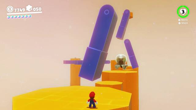 Super Mario Odyssey - Reino Luna - Energilunas 38 y 37 - Energiluna 38