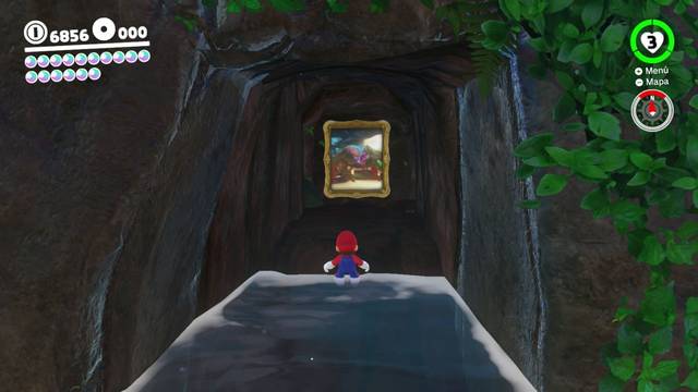 Super Mario Odyssey - Reino de Bowser - Energiluna 43 - Cuadro en Reino de las Cataratas