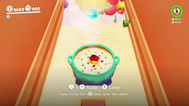 Super Mario Odyssey - Reino de los Fogones - Energilunas 27 y 28 - Energiluna 28