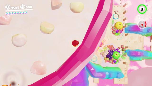 Super Mario Odyssey - Reino de los Fogones - Energiluna 53 - Olla encima del Juego del sombrero