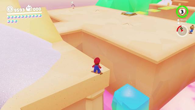 Super Mario Odyssey - Reino de los Fogones - Energiluna 57 - Lugar con luz extraa