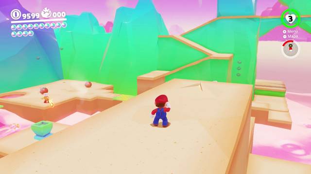 Super Mario Odyssey - Reino de los Fogones - Energiluna 60 - Grieta en el suelo