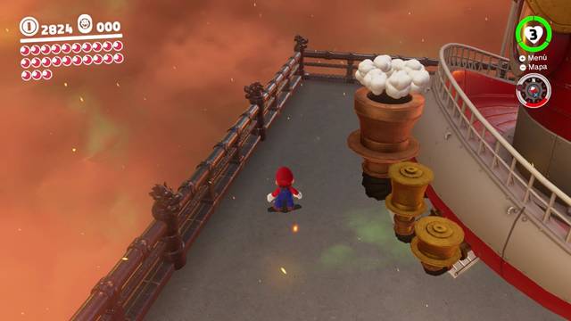 Super Mario Odyssey - Reino de Bowser - Energiluna 12 - Cabeza de Bowser del revés