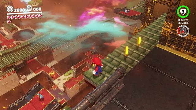 Super Mario Odyssey - Reino de Bowser - Energilunas 38 y 37 - Tirachinas