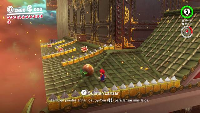 Super Mario Odyssey - Reino de Bowser - Energilunas 38 y 37 - Semilla y macetero