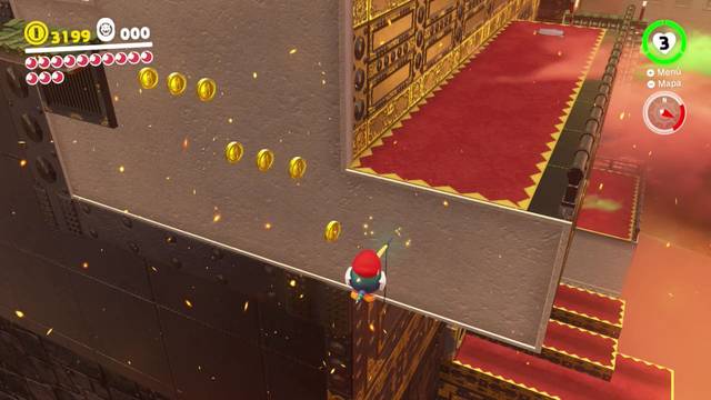 Super Mario Odyssey - Reino de Bowser - Energiluna 9 - Pared movediza