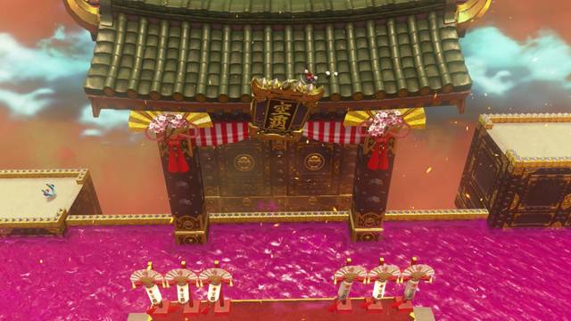 Super Mario Odyssey - Reino de Bowser - Energilunas 10 y 11 - Cuadro sobre el arco