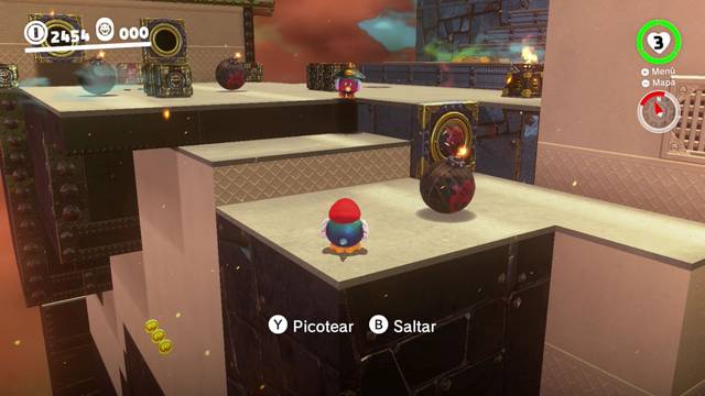 Super Mario Odyssey - Reino de Bowser - Energiluna 6 - Camino secundario