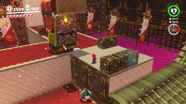 Super Mario Odyssey - Reino de Bowser - Energilunas 14 y 28 - Bloque con Energiluna