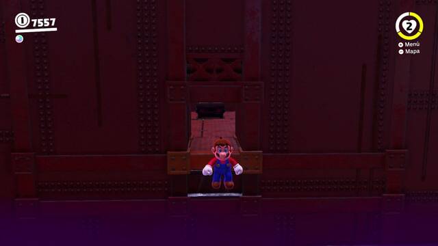 Super Mario Odyssey - Cara oculta de la luna - Energilunas 6 y 5 - Pasarela invisible