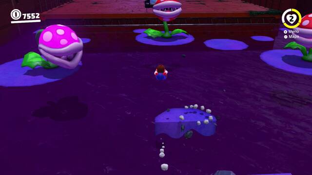 Super Mario Odyssey - Cara oculta de la luna - Energilunas 6 y 5 - Plantas