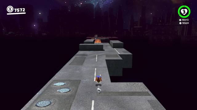 Super Mario Odyssey - Cara oculta de la luna - Energilunas 8 y 7 - Movimiento de bola