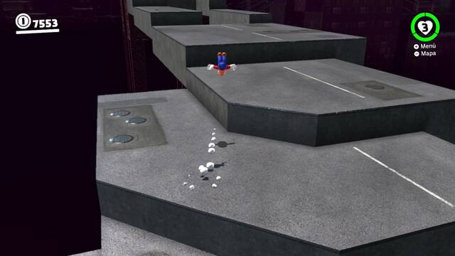 Super Mario Odyssey - Cara oculta de la luna - Energilunas 8 y 7 - Triple salto