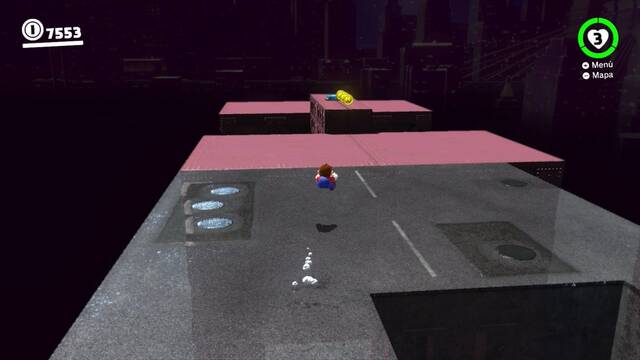 Super Mario Odyssey - Cara oculta de la luna - Energilunas 8 y 7 - Salto de longitud