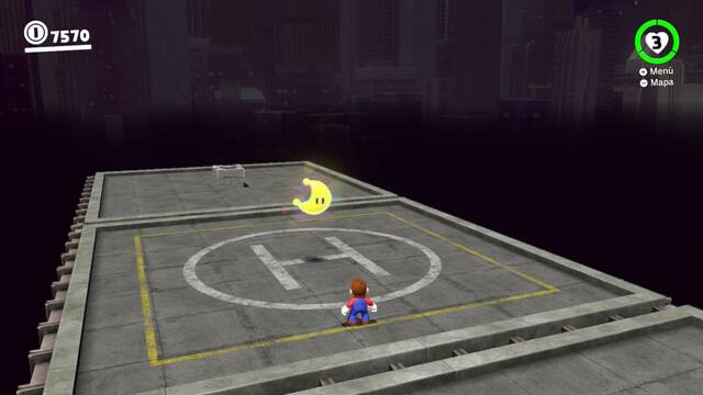 Super Mario Odyssey - Cara oculta de la luna - Energilunas 8 y 7 - Energiluna 7