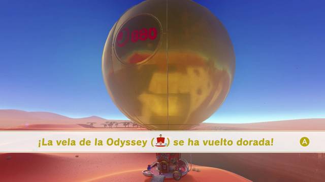 Super Mario Odyssey - Conseguir el 100% - Vela de la Odyssey dorada por conseguir el 100%