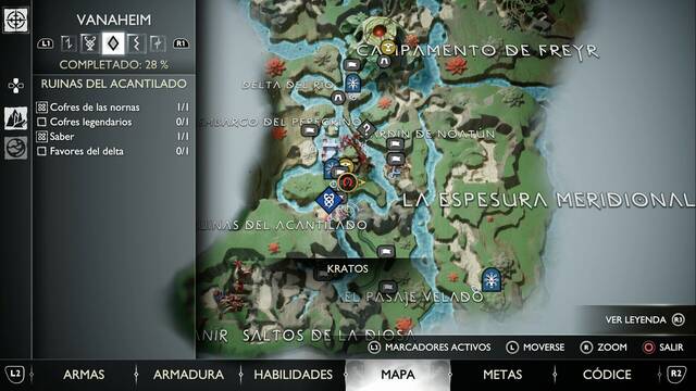 Cofre legendario #6 en Ruinas del acantilado