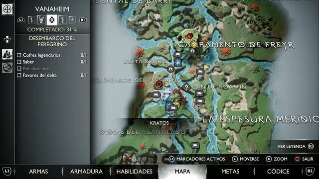 Cofre legendario #6 en Desembarco del peregrino