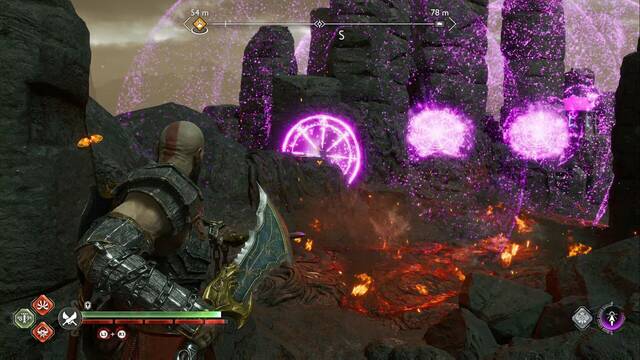 Cofre de las nornas #2 en Muspelheim - Punto desde el que encender el segundo brasero