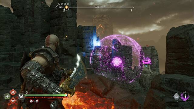 Cofre de las nornas #2 en Muspelheim - Punto desde el que encender el tercer brasero