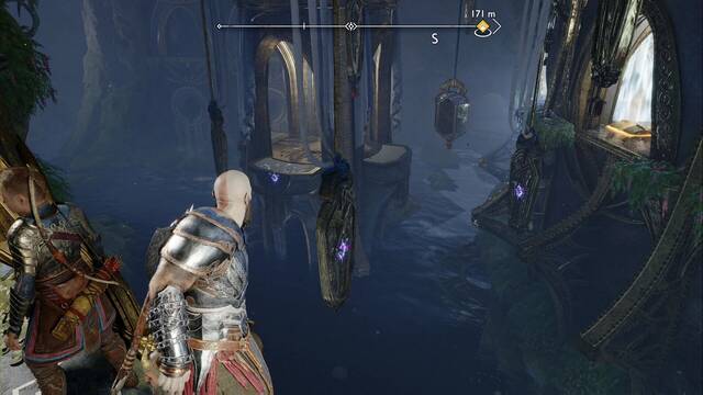 Cofre legendario #4 en el Templo de la luz - Punto desde el que saltar hacia la izquierda