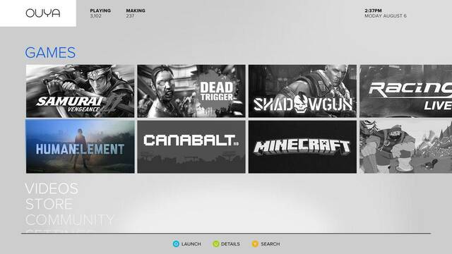 Ouya 20 hitos - El bazar de juegos