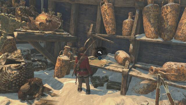 Rise of the Tomb Raider - Caverna glacial - Mapa de archivista