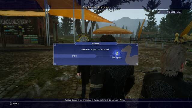 Final Fantasy XV Chocobos - Los chocobos se alquilan