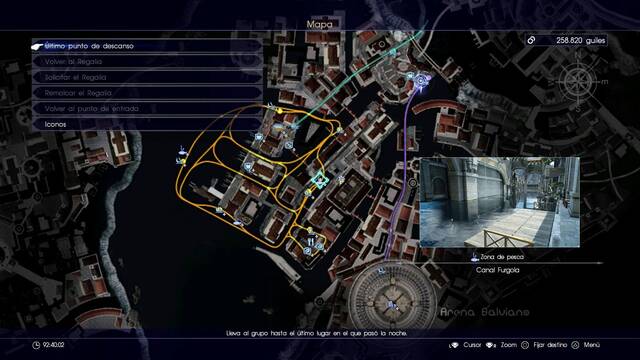 Final Fantasy XV Lugares para pescar - Canal Furgola