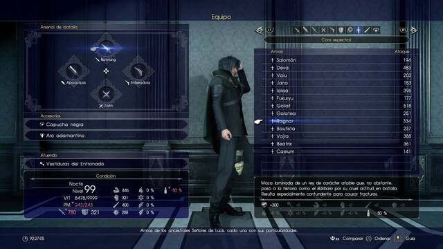 Final Fantasy XV Armas ancestrales - Ragnar