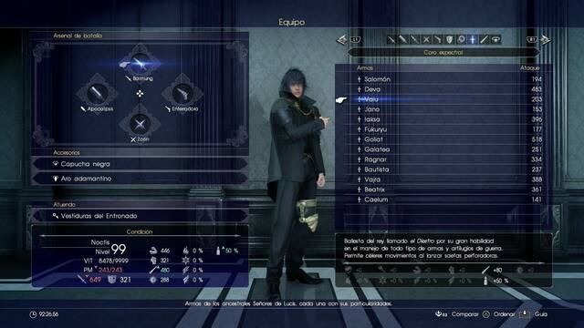 Final Fantasy XV Armas ancestrales - Vaiu