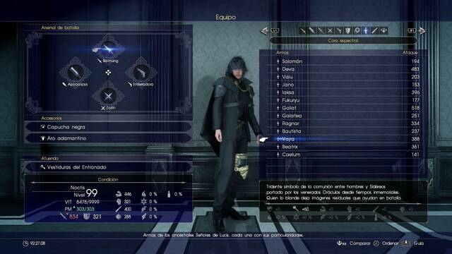 Final Fantasy XV Armas ancestrales - Vajra