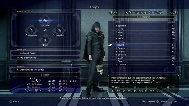 Final Fantasy XV Armas ancestrales - Goliat