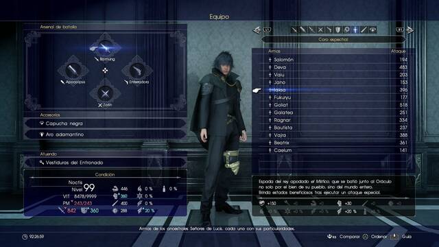 Final Fantasy XV Armas ancestrales - Iaksa