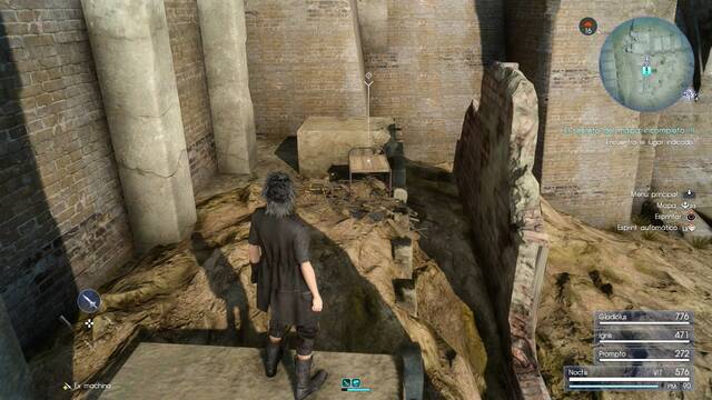 Final Fantasy XV Mapa incompleto B -
