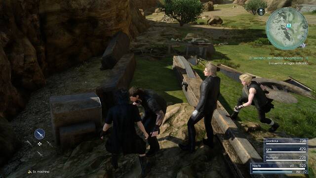 Final Fantasy XV Mapa incompleto C -