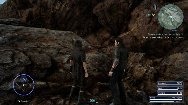 Final Fantasy XV Mapa incompleto F -