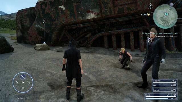 Final Fantasy XV Mapa incompleto H -