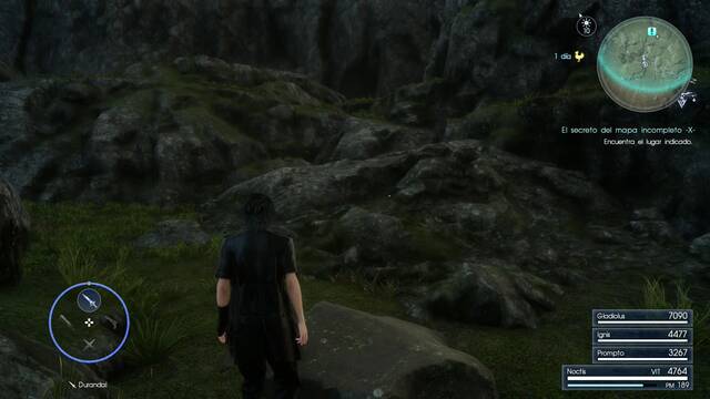 Final Fantasy XV Mapa incompleto J -