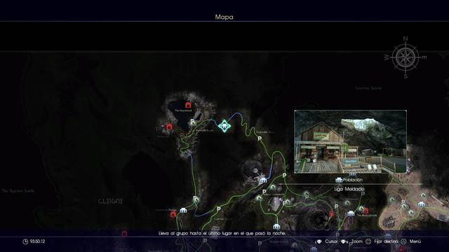 Final Fantasy XV Mapa incompleto L -