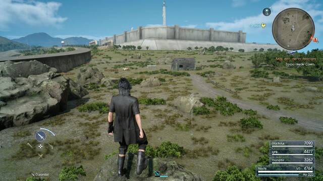 Final Fantasy XV Mapa incompleto N -