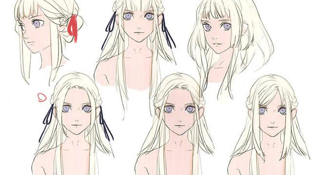 Fire Emblem Three Houses - Ilustraciones - feth edelgard faces concept
