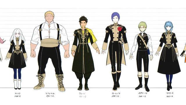 Fire Emblem Three Houses - Ilustraciones - feth characters lineup