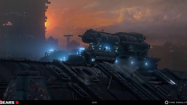 Gears 5 - Ilustraciones - carlo balassu rocket train v02