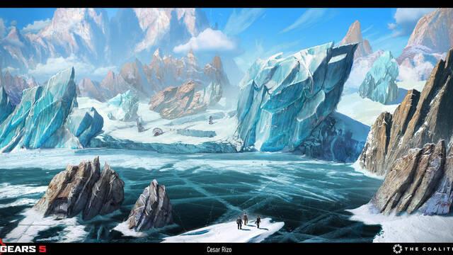 Gears 5 - Ilustraciones - cesar rizo gears5 mount kadar1920