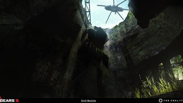 Gears 5 - Ilustraciones - derek weselake gears5 env concept azura drop 02