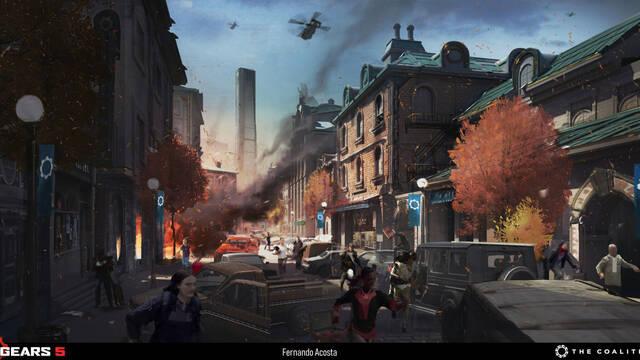 Gears 5 - Ilustraciones - fernando acosta gears 5 env facosta settlement2
