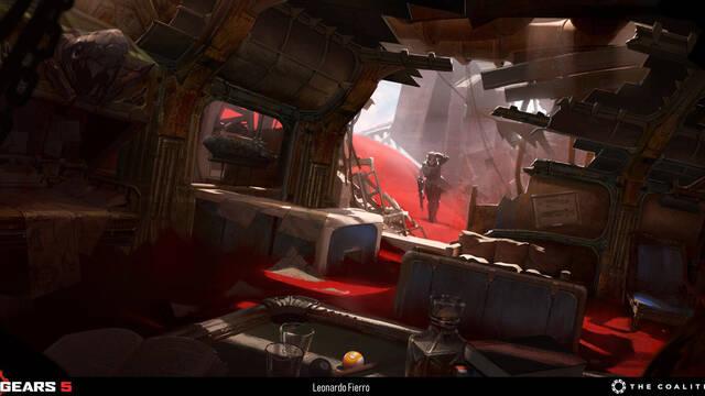 Gears 5 - Ilustraciones - leo fierro gears 5 template 006