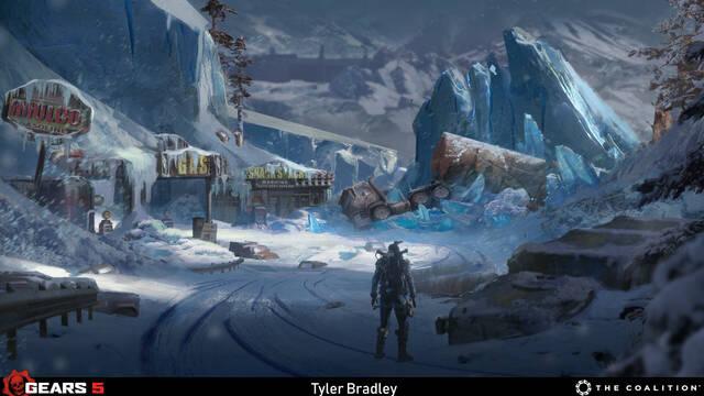 Gears 5 - Ilustraciones - tyler bradley iceskiff renderb3